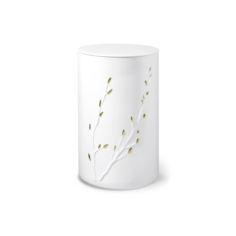 Urne 36461 RONDO ZEN weiß gold
