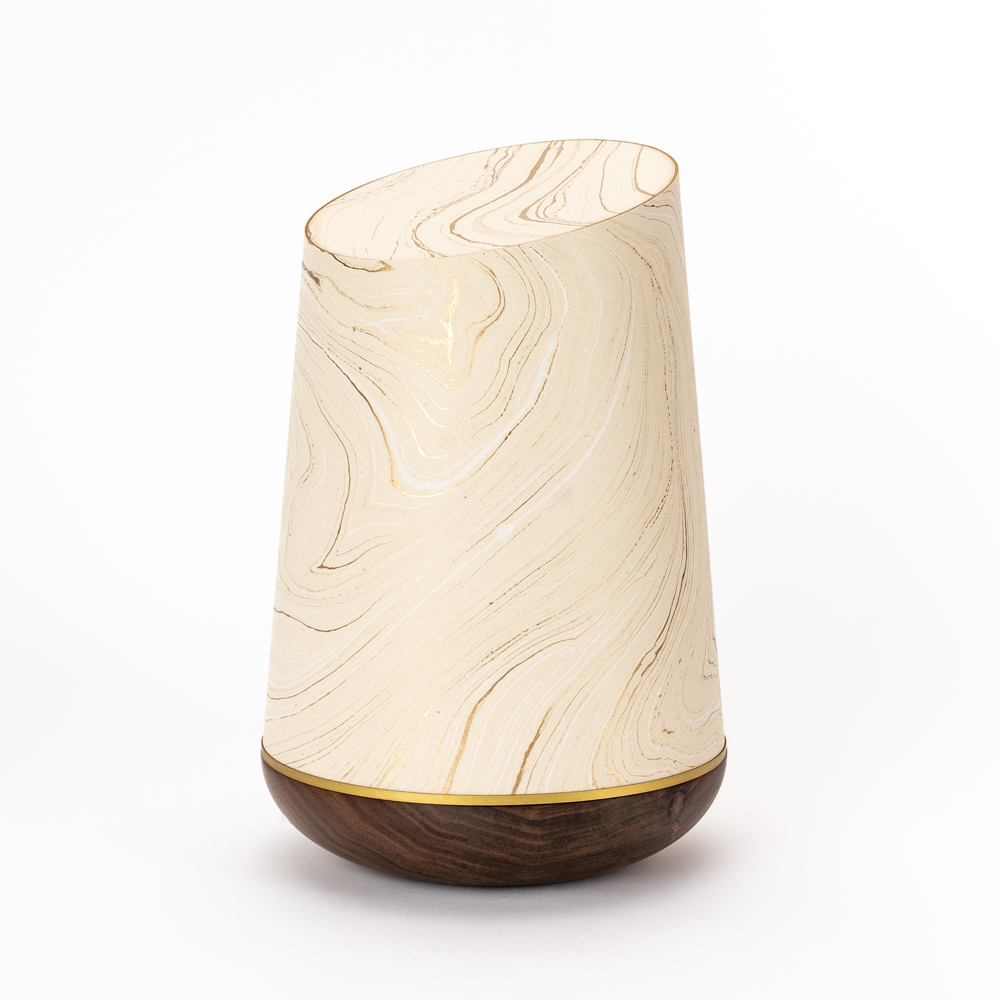 Urne MU1-N Marmoré-Holzurne champagner-gold
