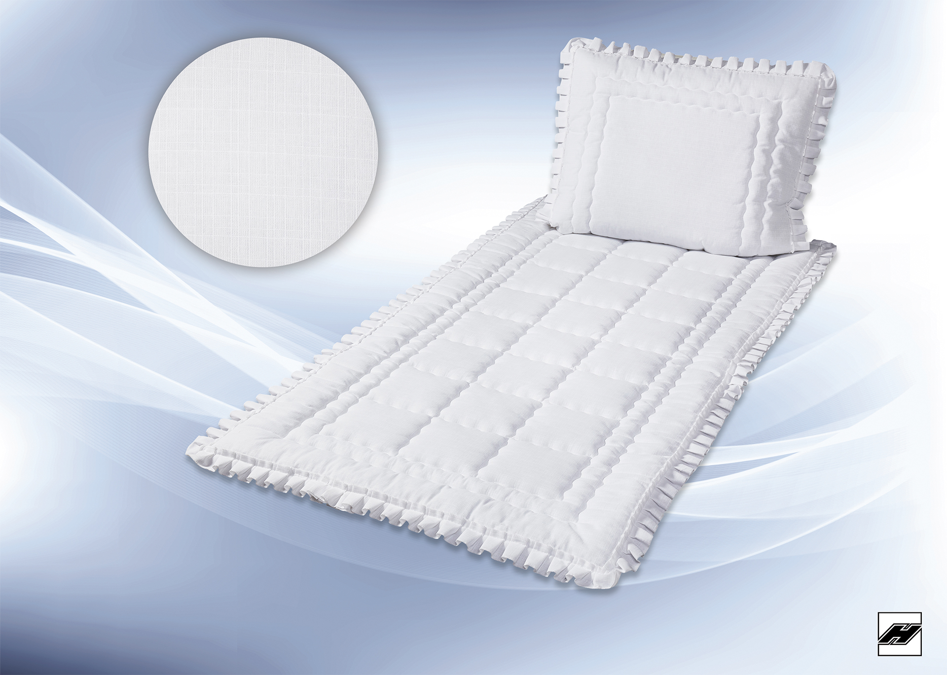 Deckengarnitur_371_P_Leinen_weiss-_Stofftollfalte Deckengarnitur 371 P Leinen weiß, Stofftollfalte