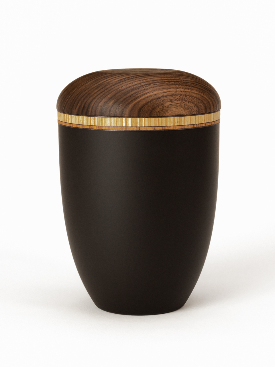 Holz-Naturstoffurne INT2-ant INTARSIE 2 anthrazit Holz-Naturstoffurne INT2-ant INTARSIE 2 anthrazit
