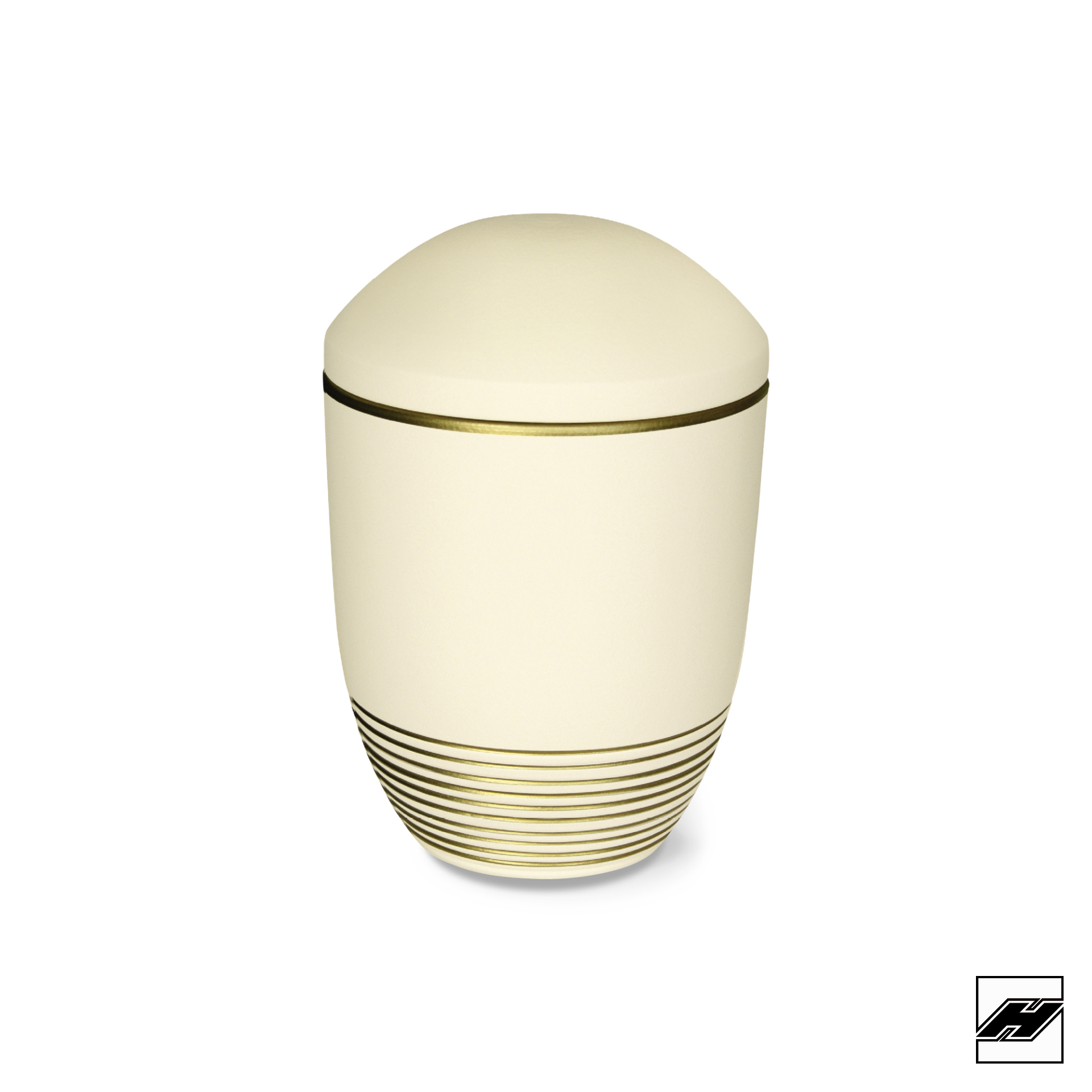 Urne 15059 WAVE sandbeige gold