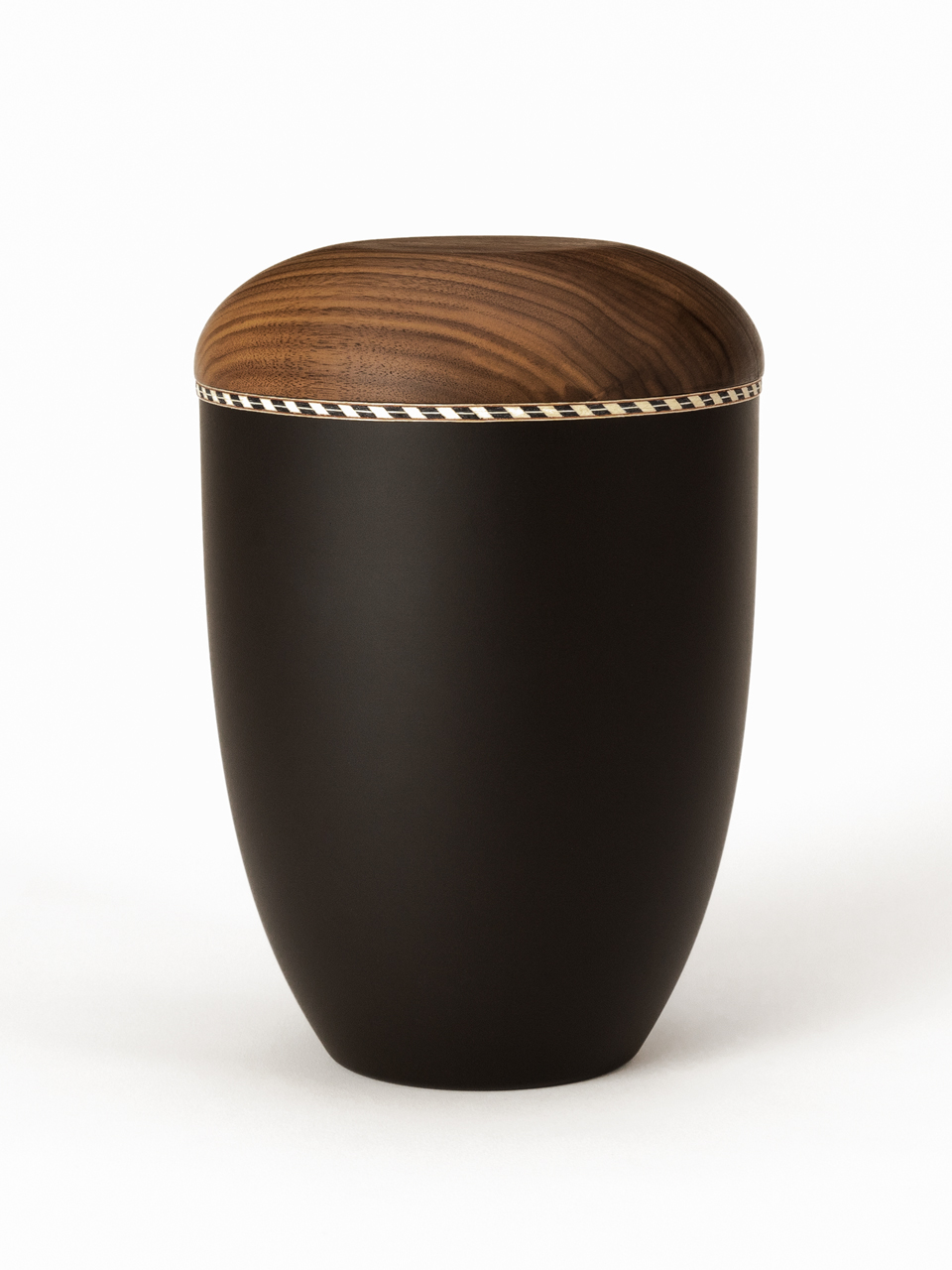 Holz-Naturstoffurne INT1-ant INTARSIE 1 anthrazit Holz-Naturstoffurne INT1-ant INTARSIE 1 anthrazit