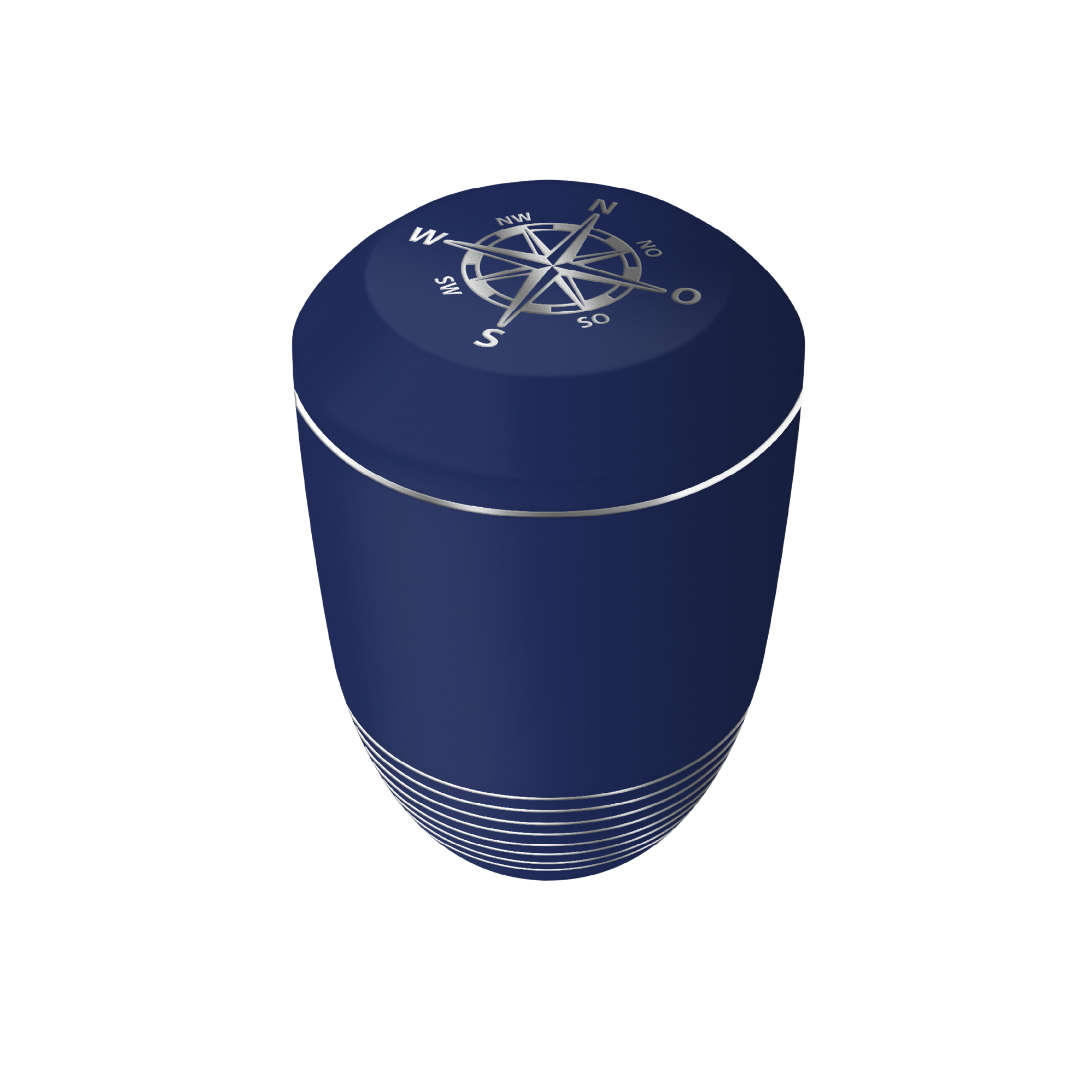 Urne 36269 KOMPASS AQUA saphirblau silber