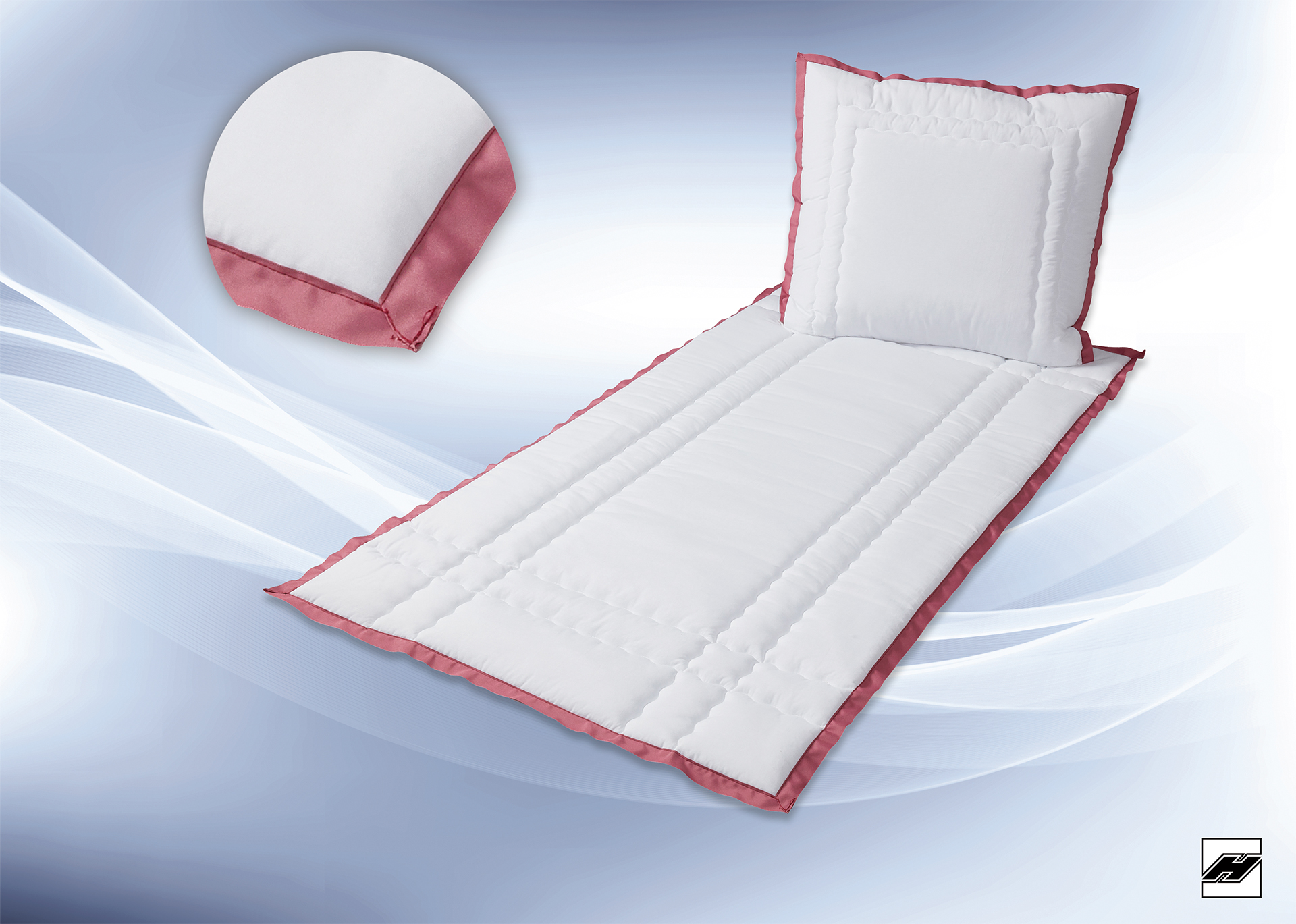 Deckengarnitur_370_HT_weiss-_Stehsaum_rosenmalve Deckengarnitur 370 P HT weiß, Stehsaum rosenmalve